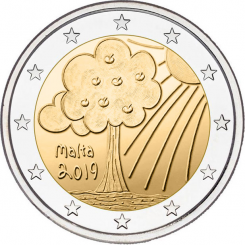 Malta 2 Euro 2019 - Nature and Environment - COIN ROLL