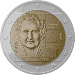 Italy 2 Euro 2020 - 150th anniversary of the birth of Maria Montessori - COIN ROLL
