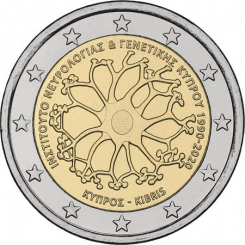 Cyprus 2 Euro 2020 - 30 Years of the Cyprus Institute of Neurology and Genetics - COIN ROLL