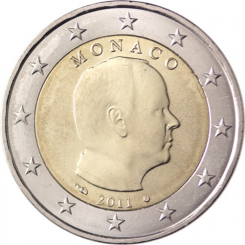 Monaco 2 Euro 2011 - circulation coin - COIN ROLL