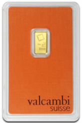 Gold bar Au999.9 Valcambi - 1 g