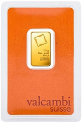 Gold bar Au999.9 Valcambi - 2,5 g