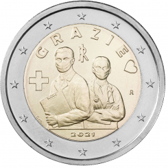 Italy 2 euro 2021 - Healthcare Professions -  special paper - COIN ROLL