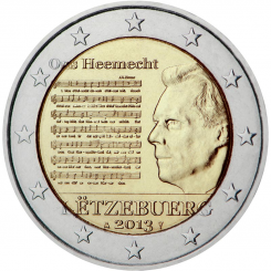 Luxembourg 2 Euro 2013 - National Anthem - COIN ROLL