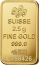 Gold bar Au999.9 PAMP - 2,5 g