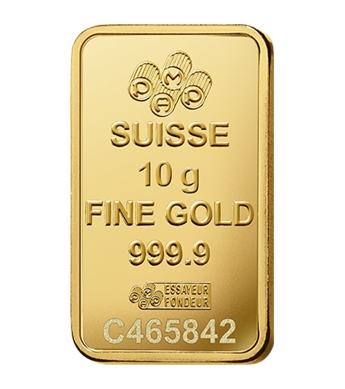 Gold bar Au999.9 PAMP - 10 g