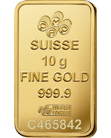 Gold bar Au999.9 PAMP - 10 g
