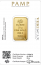 Gold bar Au999.9 PAMP - 20 g