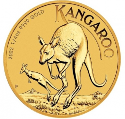 Australia 2022 - Kangaroo Au999.9 1/4 oz