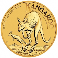 Australia 2022 - Kangaroo Au999.9 1/10 oz