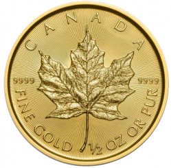 Canada 2022 - Maple Leaf Au999.9 1/2 oz BU