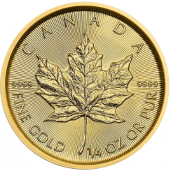 Canada 2022 - Maple Leaf Au999.9 1/4 oz