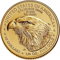 USA 2022 - American Eagle Au999 1/4 oz New Motive