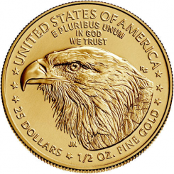 USA 2022 - American Eagle Au999 1/2 oz New Motive
