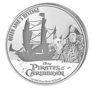 Niue 2022 - Pirates of the Caribbean - Queen Anne's Revenge Ag999 1 oz