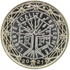 France 2021 - 1 Euro - circulation coin