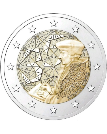 Cyprus 2 euro 2022 - 35 years of the Erasmus programme - coincard