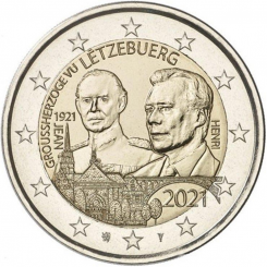 Luxembourg 2 euro 2021 - The 100th anniversary of the Grand Duke Jean