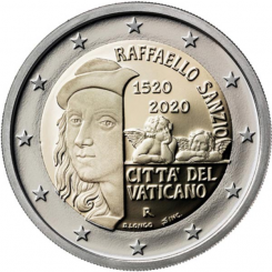 Vatican City 2 euro 2020 - 500th Anniversary of the Death of Raffaello