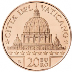 Vatican City 20 euro 2022 -  Saint Peter’s Basilica
