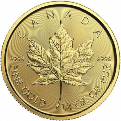 Canada - Maple Leaf Au999.9 1/4 oz backdated