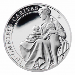 St. Helena 2022 - The Queen's Virtues - Charity Ag999 1 oz Proof