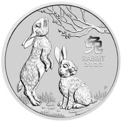 Australia 2023 - Lunar Series III - Year of the Rabbit  Ag999.9 1oz BU