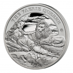 St. Helena 2023 - The Faerie Queene - Una and The Lion Ag999 1oz Proof