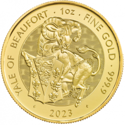 Great Britain 2023 - The Royal Tudor Beasts - Yale of Beaufort Au999.9 1 oz BU