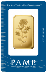 Gold bar Au999.9 Pamp - Rose 31,1g
