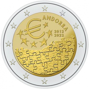 Andorra 2 euro 2022 - Currency agreement - coincard