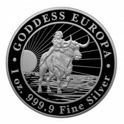 Republic of Tchad 2023 - Goddess Europa Ag999.9 1oz BU