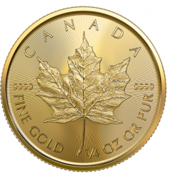 Canada 2023 - Maple Leaf Au999.9 1/4oz BU