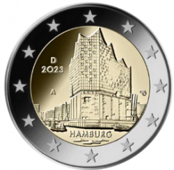 Germany 2 euro 2023 - Hamburg Elbphilharmonie - A - COIN ROLL