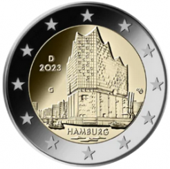 Germany 2 euro 2023 - Hamburg Elbphilharmonie - G - COIN ROLL
