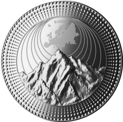 Niue 2023 - Europe - Mont Blanc Ag999.9 2 oz Ultra High Relief
