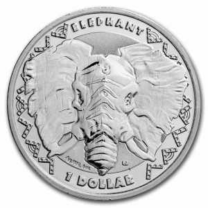 Sierra Leone 2023 - Big Five - Elephant Ag999 1oz BU