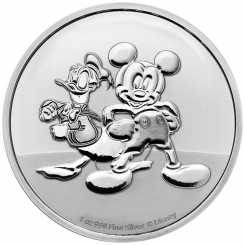 Niue 2023 -  Disney™ - Mickey™ & Donald Ag999 1 oz BU