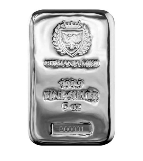 Germania Mint Ag999.9 Cast Bar 5 oz