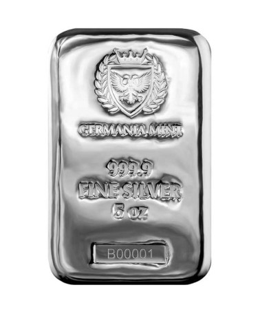 Germania Mint Ag999.9 Cast Bar 5 oz