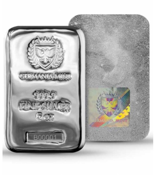 Germania Mint Ag999.9 Cast Bar 5 oz