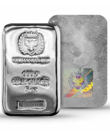 Germania Mint Ag999.9 Cast Bar 5 oz