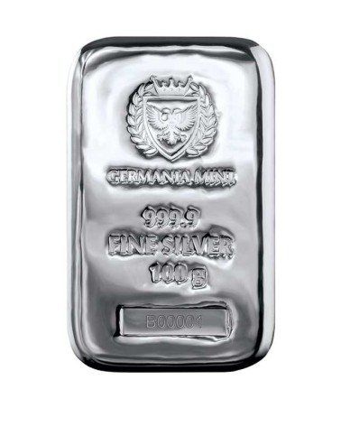 Germania Mint Silver Cast Bar 100 g