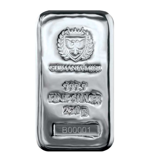 Germania Mint Silver Cast Bar 250 g