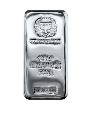 Germania Mint Ag999.9 Cast Bar 500 g