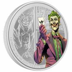 Niue 2023 - DC Villains - The Joker™ Ag999 1 oz Proof Coloured