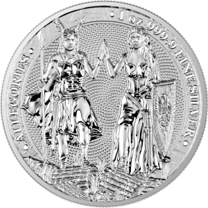 Allegories: Galia & Germania 1 oz Silver BU