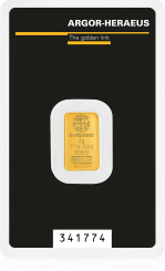 Gold bar Au999.9 Argor-Heraeus - 2 g
