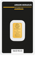 Gold bar Au999,9 Argor-Heraeus - 5g