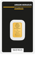 Gold bar Au999,9 Heraeus / Argor-Heraeus - 5g
